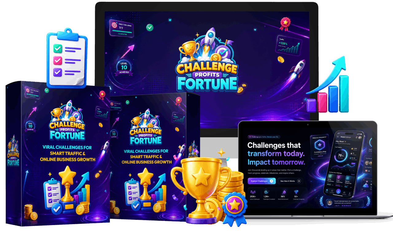 Challenge Profits Fortune - DFY Viral Challenge Platform Reviews 4 challenge profits fortune